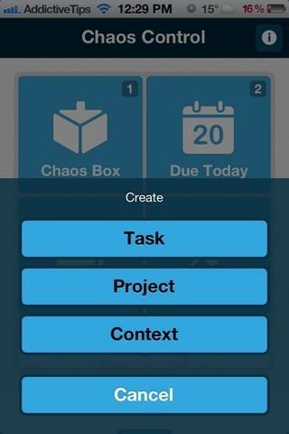 Chaos ControlでiOSとAndroidでプロジェクトベースのタスクリストを管理
