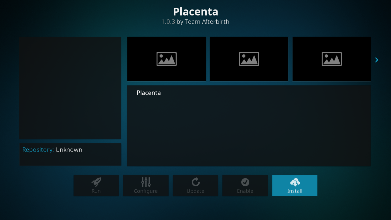 プラセンタKodiアドオン、最新のExodusフォーク