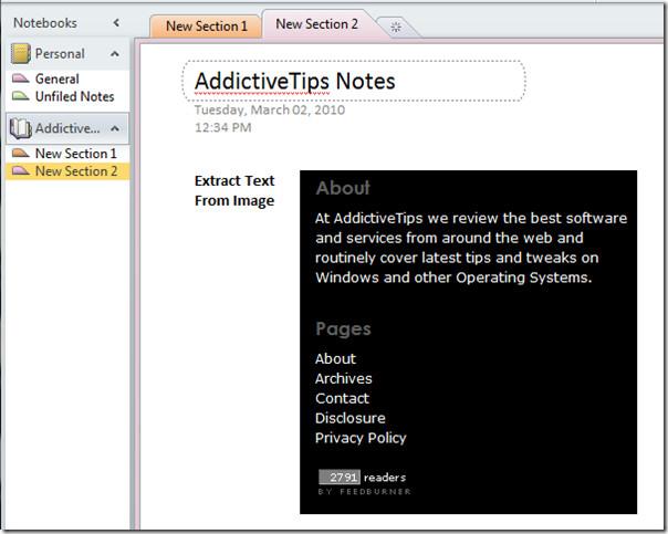 Office OneNote 2010: Wyodrębnianie tekstu z obrazu [OCR]