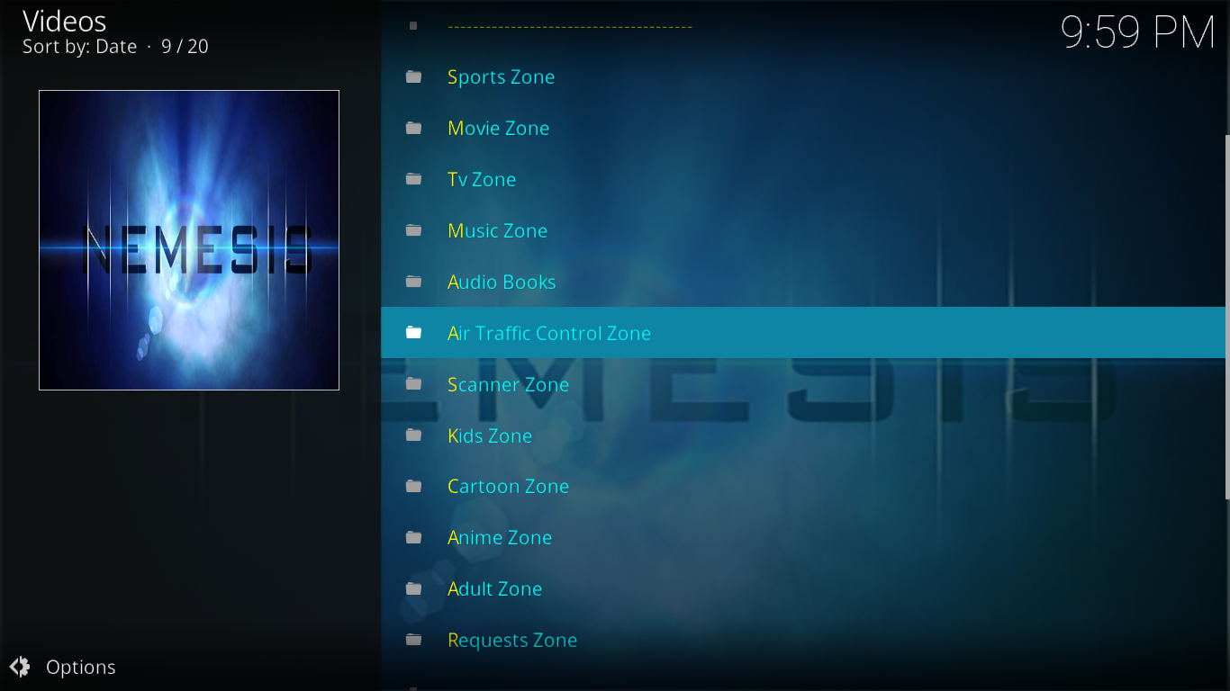 Nemesis Kodiアドオン – KodiにNemesisをインストールする方法