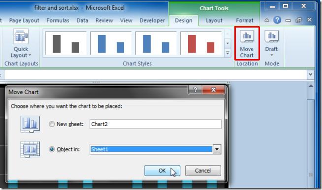 Mover un gráfico como objeto a cualquier hoja de cálculo [Excel 2010]