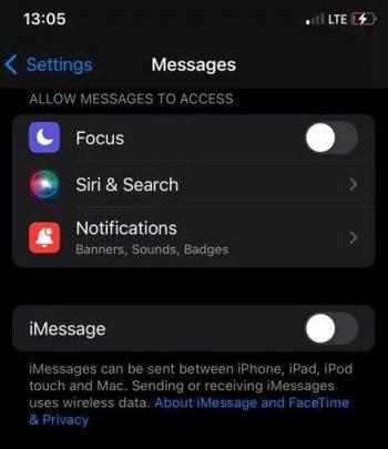 iPhoneのiMessageサインアウトエラー：解決方法