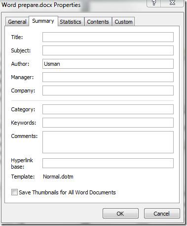 Word 2010 文書を配布用に準備する [準備メニュー]
