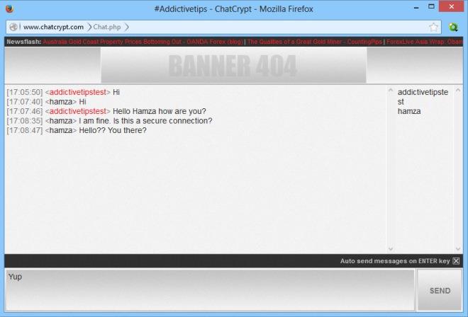 ChatCryptは軍事レベルの暗号化を備えた安全なオンラインチャットサービスです
