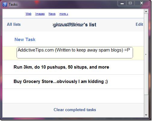 Google ToDo リスト デスクトップ アプリケーション