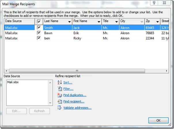 Mala direta do Word 2010 Mala direta do Word 2010