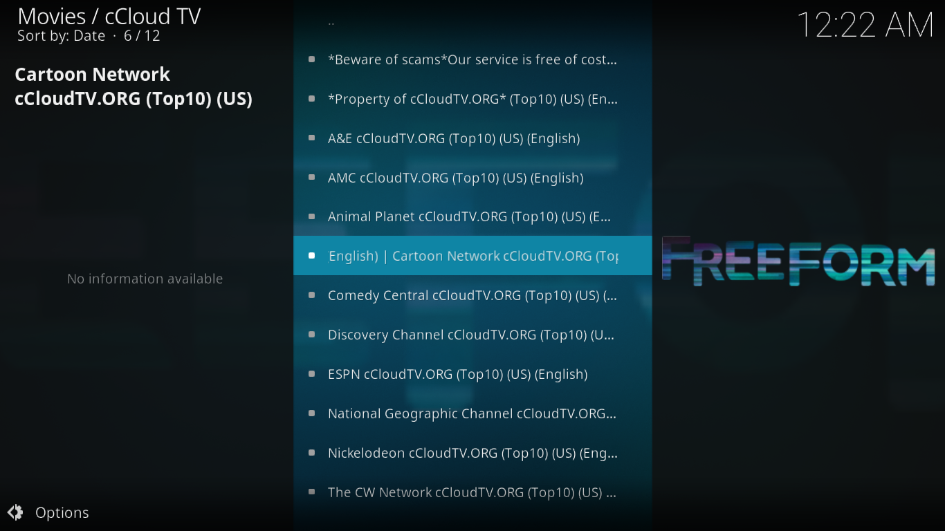 Complemento CCloud TV para Kodi — Instalação e tour guiado Complemento CCloud TV para Kodi — Instalação e tour guiado