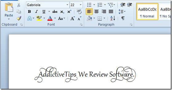 Word 2010でフォントスタイルセットと合字を適用する Word 2010でフォントスタイルセットと合字を適用する