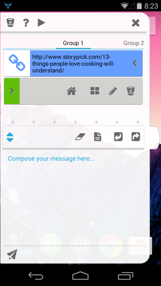 StuffMerge: クリップボードのテキストを1つのメッセージにまとめて整理する [Android]