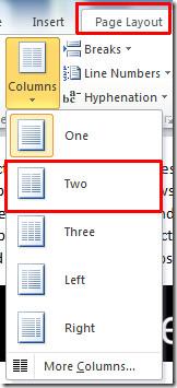 Word 2010: コラム形式で書き込む（雑誌風）
