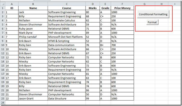 Excel 2010: Utilizarea macrocomenzilor prin intermediul butoanelor