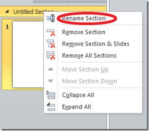 PowerPoint 2010 でセクションを使ってプレゼンテーションを整理する