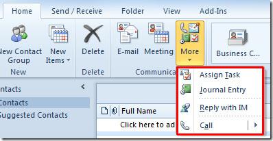 Podręcznik użytkownika dotyczący kontaktów w książce adresowej programu Outlook 2010