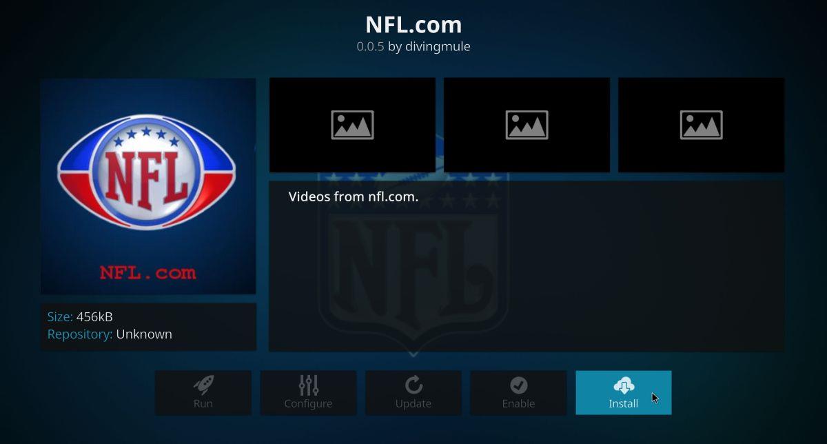 Il miglior componente aggiuntivo Kodi per i live streaming della NFL